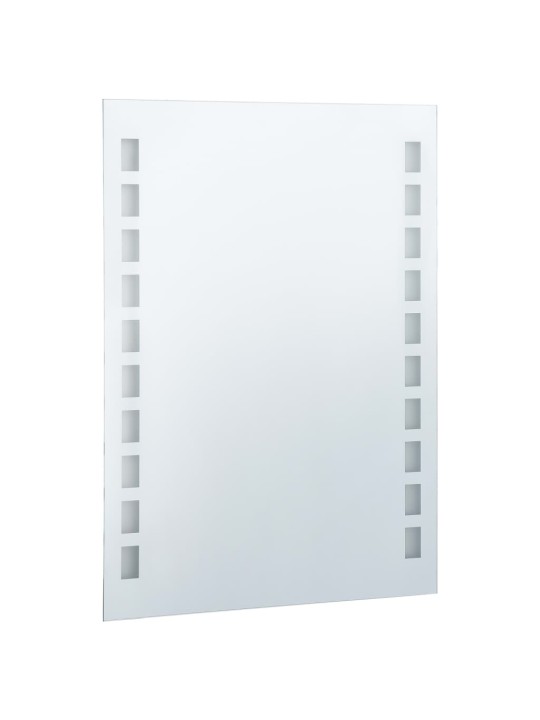Sieninis vonios kambario veidrodis su LED, 60x80cm