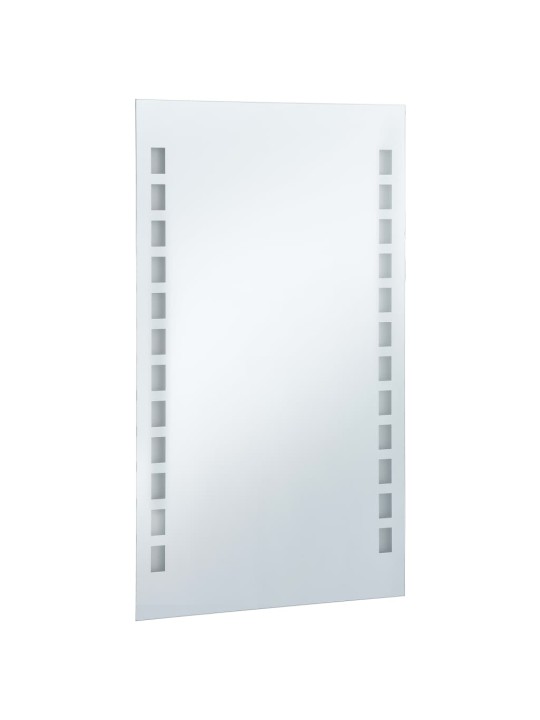 Sieninis vonios kambario veidrodis su LED, 60x100cm