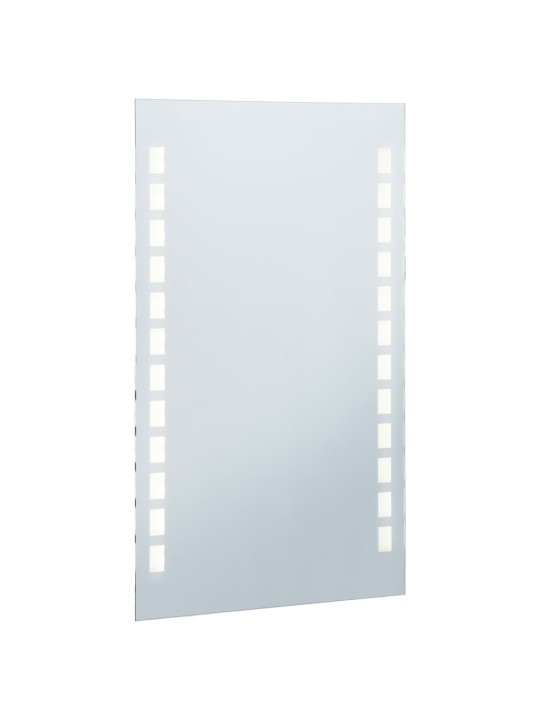 Sieninis vonios kambario veidrodis su LED, 60x100cm