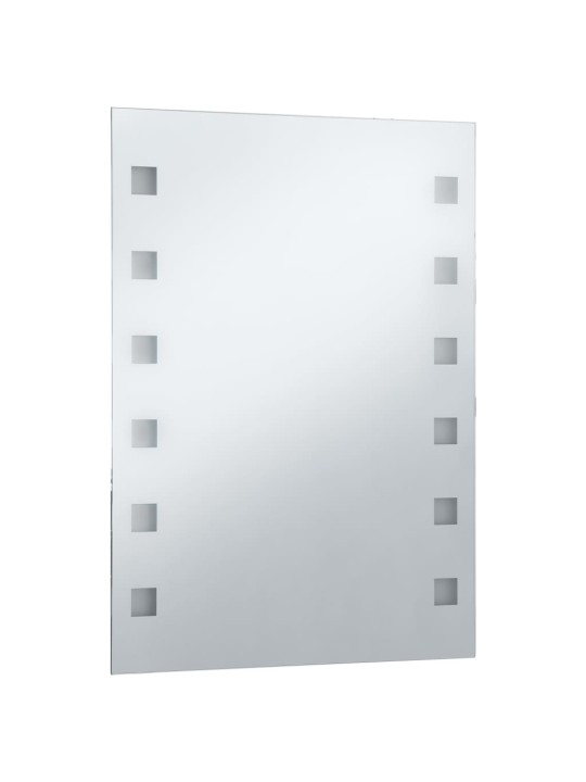 Sieninis vonios kambario veidrodis su LED, 60x80cm