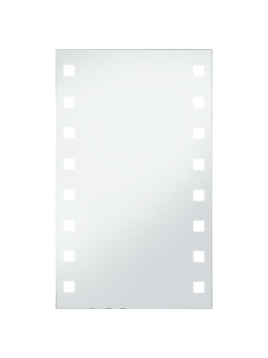 Sieninis vonios kambario veidrodis su LED, 60x100cm