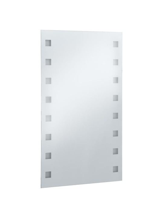 Sieninis vonios kambario veidrodis su LED, 60x100cm