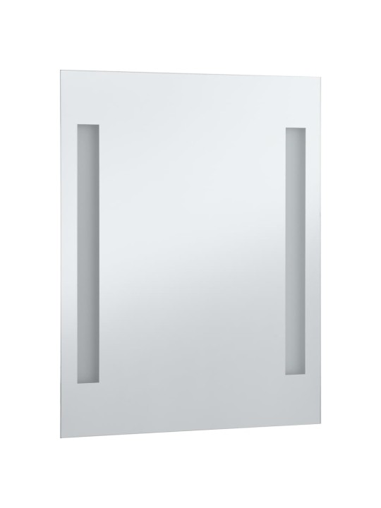 Sieninis vonios kambario veidrodis su LED, 50x60cm
