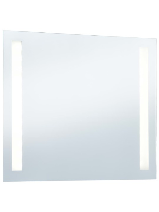 Sieninis vonios kambario veidrodis su LED, 60x50cm