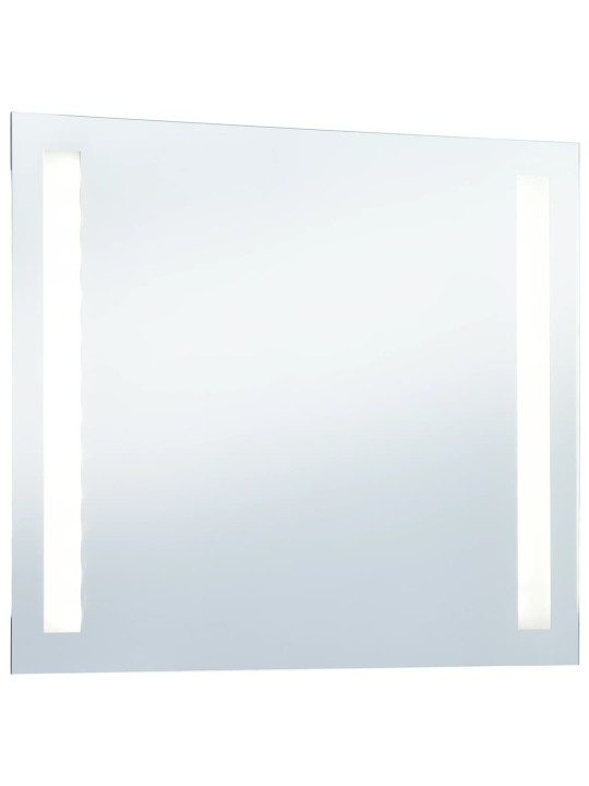 Sieninis vonios kambario veidrodis su LED, 80x60cm