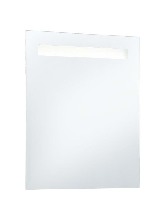 Sieninis vonios kambario veidrodis su LED, 50x60cm