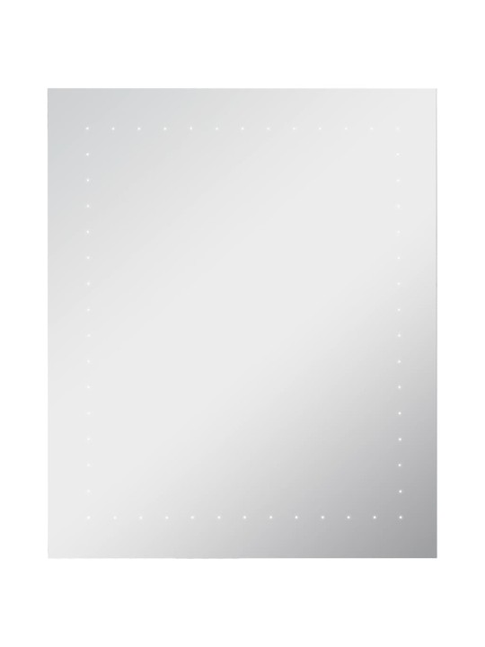 Sieninis vonios kambario veidrodis su LED, 50x60cm