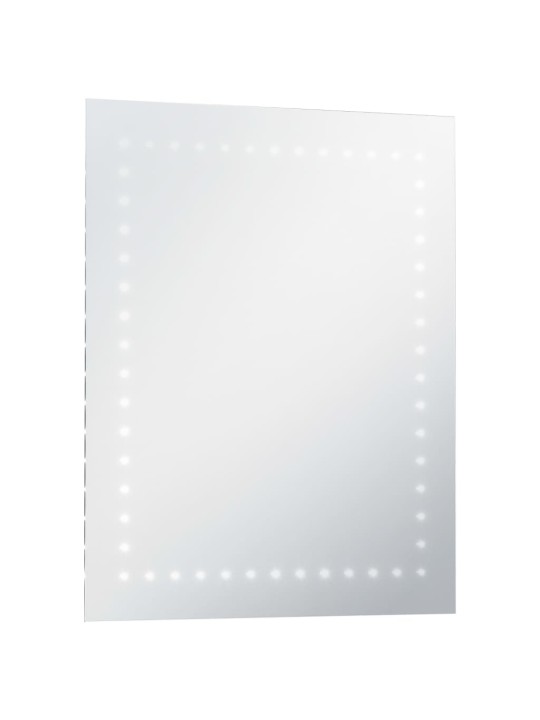 Sieninis vonios kambario veidrodis su LED, 50x60cm