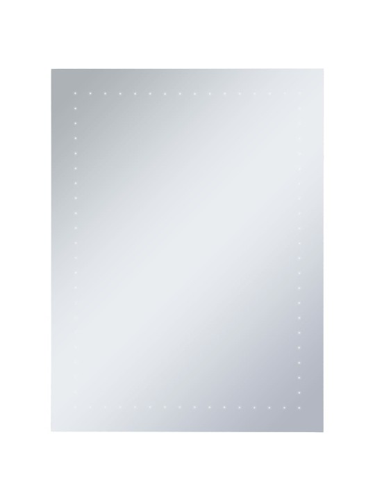 Sieninis vonios kambario veidrodis su LED, 60x80cm