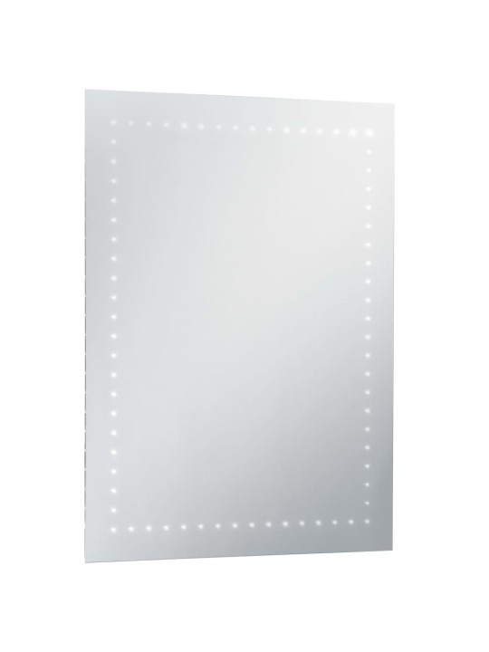 Sieninis vonios kambario veidrodis su LED, 60x80cm