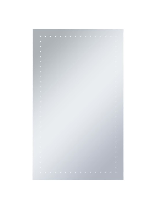Sieninis vonios kambario veidrodis su LED, 60x100cm