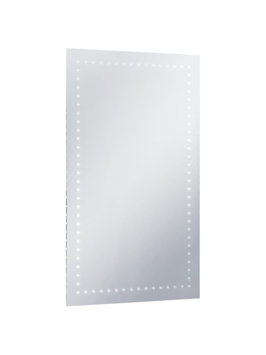 Sieninis vonios kambario veidrodis su LED, 60x100cm