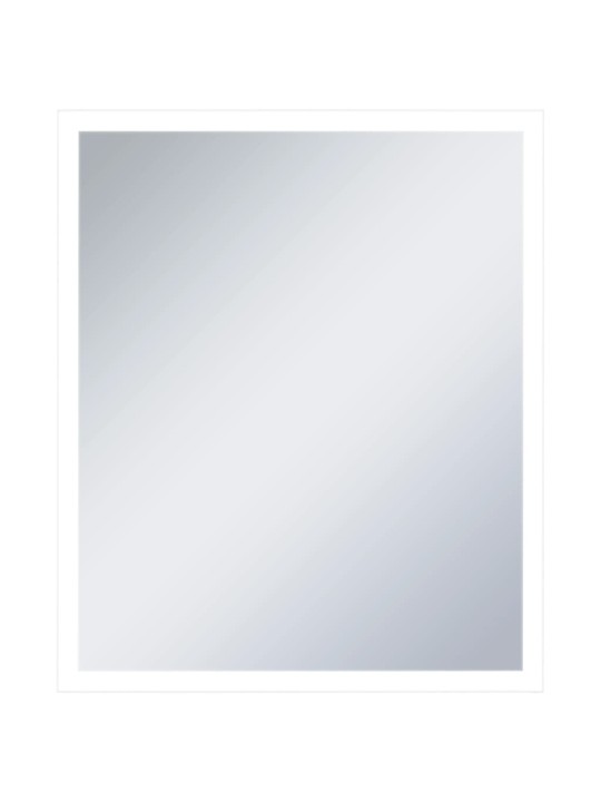 Sieninis vonios kambario veidrodis su LED, 50x60cm