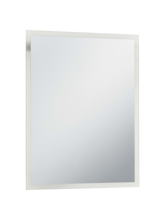 Sieninis vonios kambario veidrodis su LED, 50x60cm