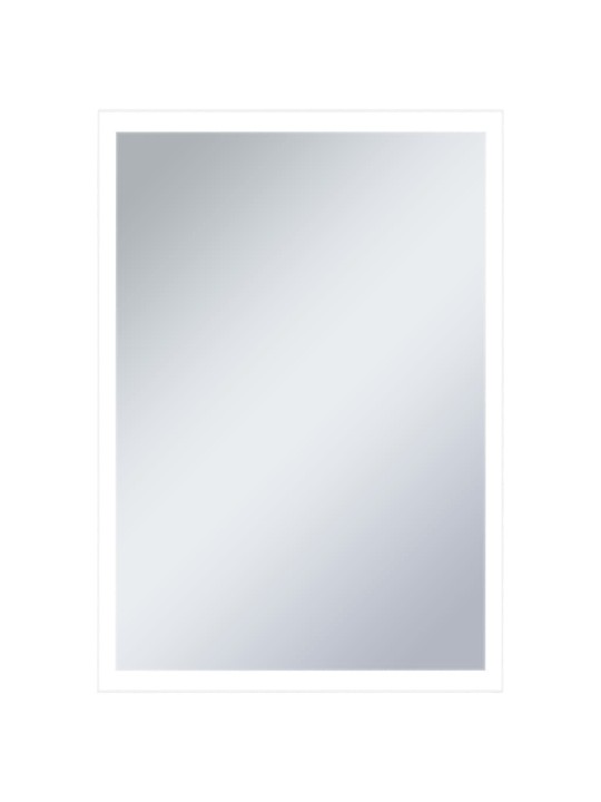 Sieninis vonios kambario veidrodis su LED, 60x80cm