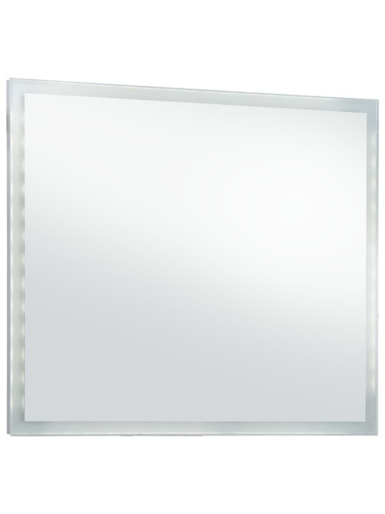 Sieninis vonios kambario veidrodis su LED, 60x50cm