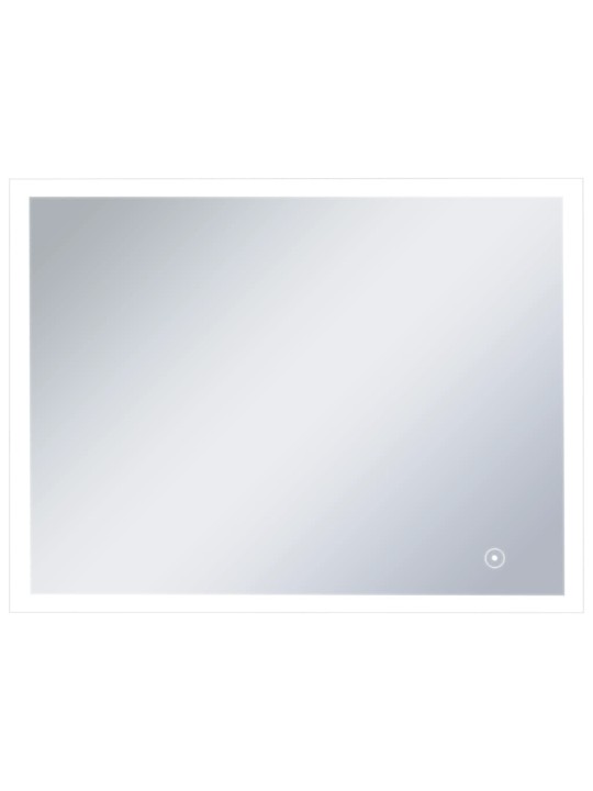 Sieninis vonios kambario veidrodis su LED ir jutikliu, 80x60cm