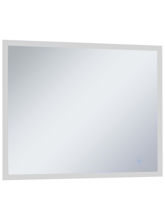 Sieninis vonios kambario veidrodis su LED ir jutikliu, 80x60cm