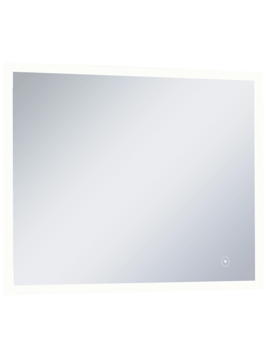 Sieninis vonios kambario veidrodis su LED ir jutikliu, 80x60cm