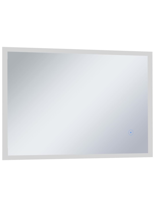 Sieninis vonios kambario veidrodis su LED ir jutikliu, 100x60cm