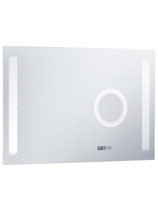 Sieninis vonios kambario veidrodis su LED ir jutikliu, 100x60cm