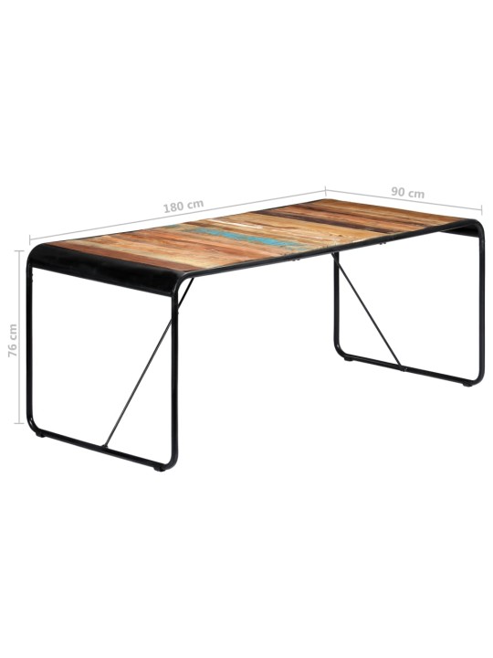 Valgomojo stalas, 180x90x76cm, perdirbtos medienos masyvas