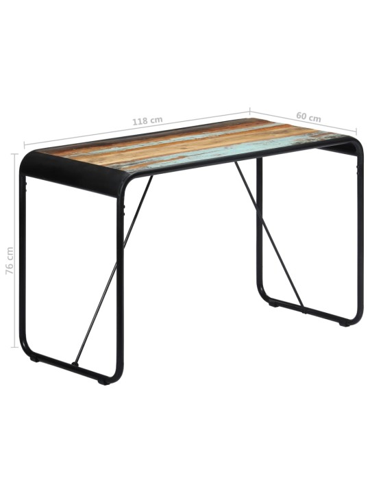 Valgomojo stalas, 118x60x76cm, perdirbtos medienos masyvas