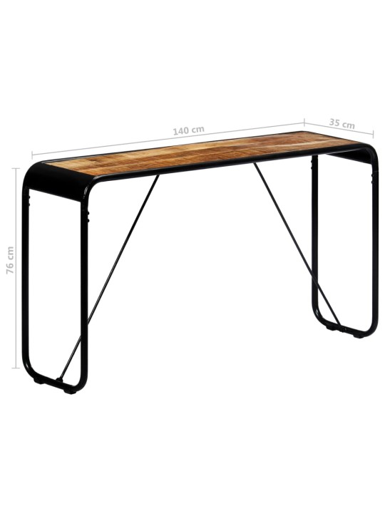 Konsolinis staliukas, 140x35x76cm, mango medienos masyvas