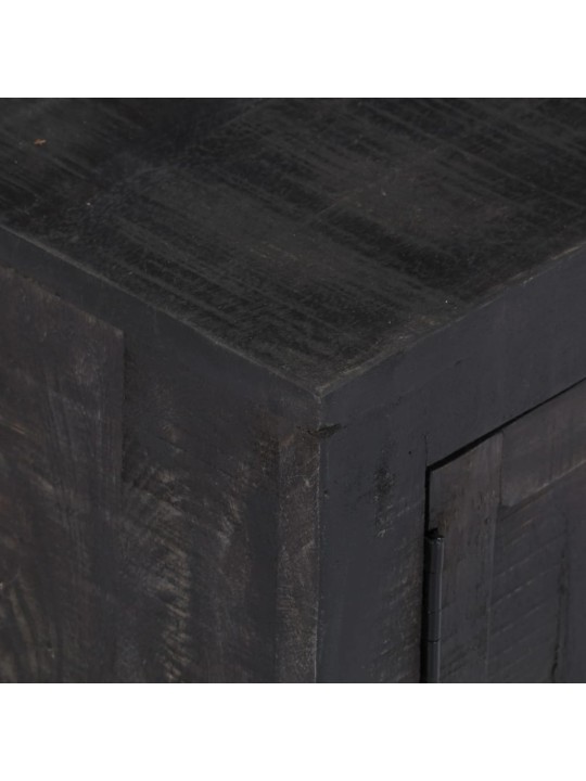 Televizoriaus spintelė, juoda, 118x30x40cm, mango med. masyvas