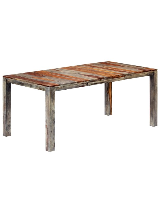 Valgomojo stalas, pilkas, 180x90x76cm, rausv. dalb. med. mas.