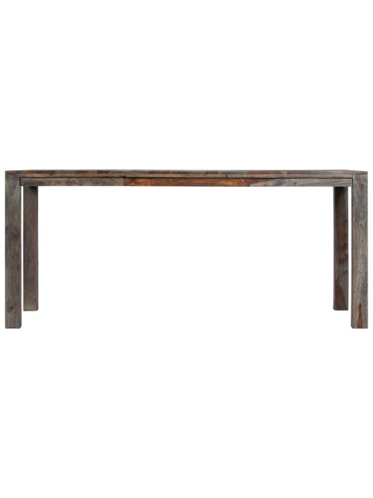 Valgomojo stalas, pilkas, 180x90x76cm, rausv. dalb. med. mas.