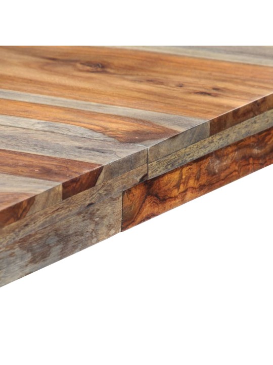 Valgomojo stalas, pilkas, 180x90x76cm, rausv. dalb. med. mas.