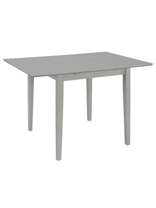 Išskleidž. valg. stalas, pilkas, (80x120)x80x74 cm, MDF
