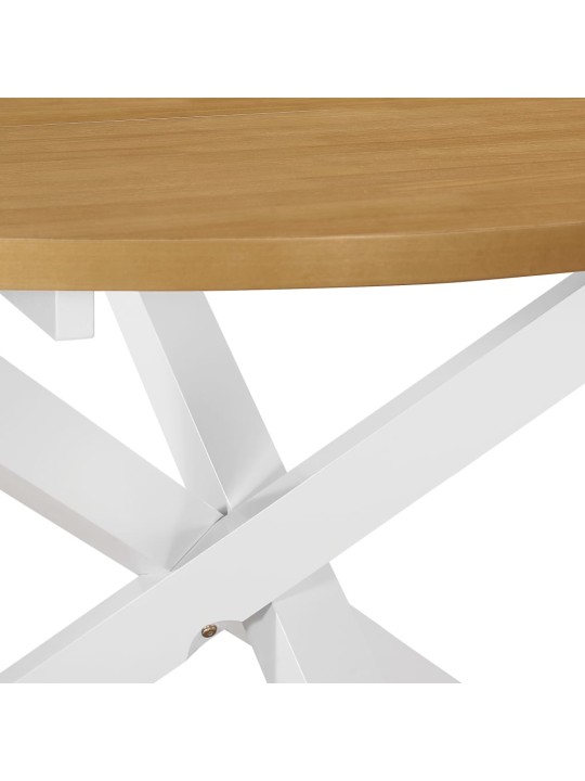 Valgomojo stalas, baltas, 120x75cm, MDF