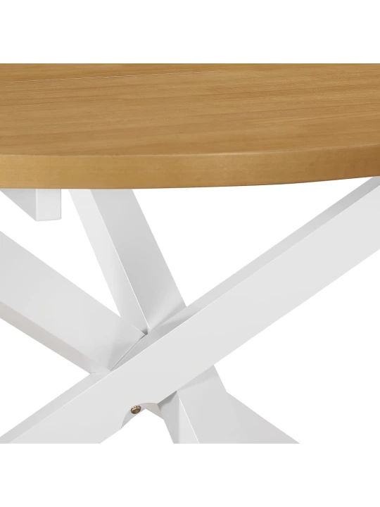 Valgomojo stalas, baltas, 120x75cm, MDF