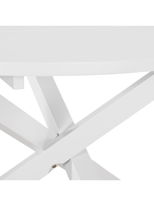 Valgomojo stalas, baltas, 120x75cm, MDF