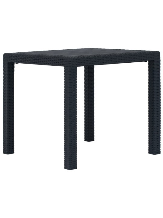 Lauko valg. baldų komplekt., 5d., antrac. sp., ratano imitacija