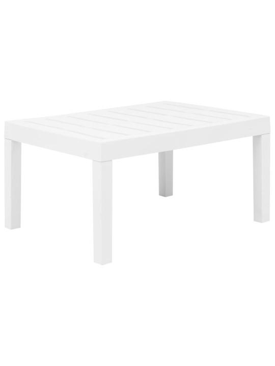 Lauko poilsio baldų komplektas, 4d., baltos sp., plastikas