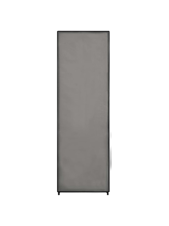 Drabužių spinta, pilka, 87x49x159cm, audinys