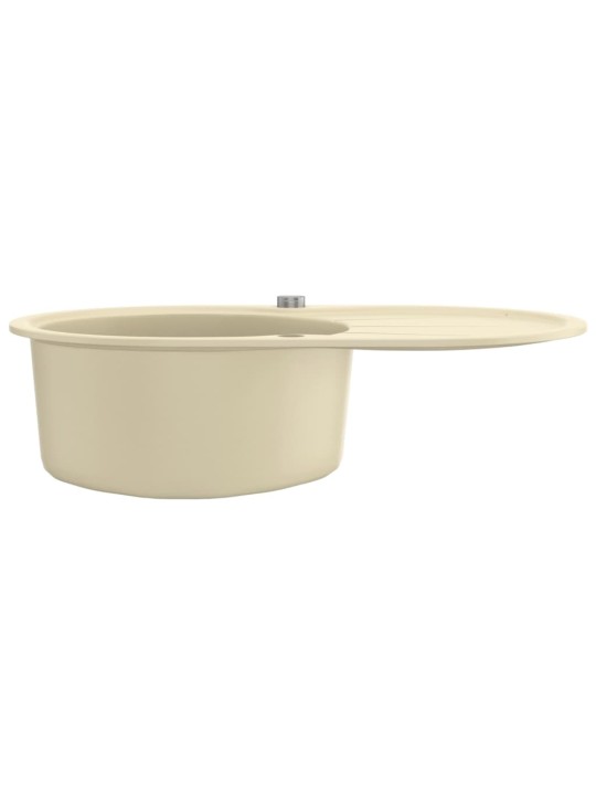 Virtuvinė plautuvė, smėl. sp., gran., vieno dub., oval. form.