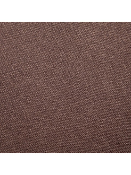 Trivietė sofa, ruda, audinys