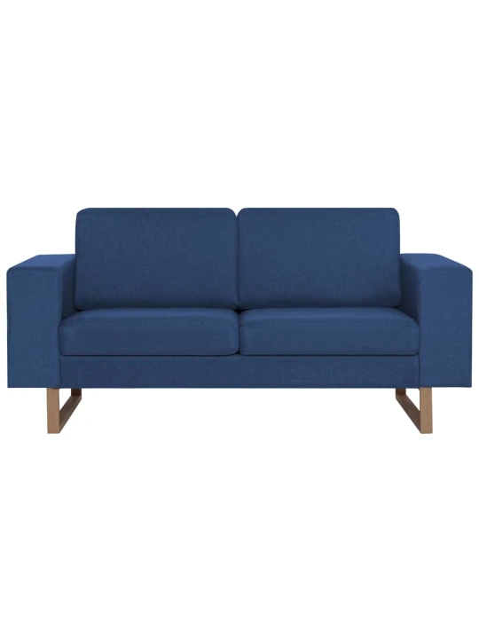 Dvivietė sofa, mėlyna, audinys