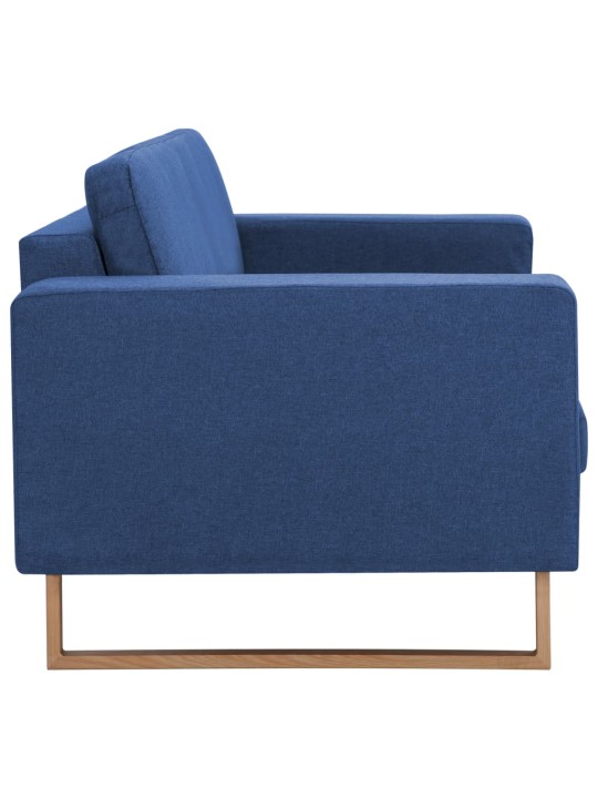 Dvivietė sofa, mėlyna, audinys