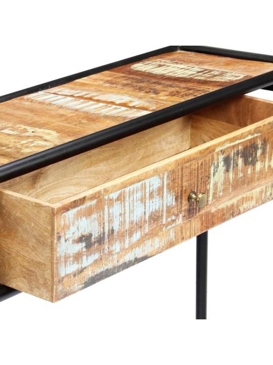 Konsolinis staliukas, 118x30x75 cm, perdirbtos medienos masyvas