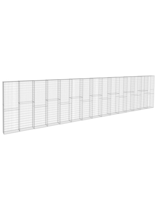Gabiono siena su dang., galvanizuotas plienas, 900x50x200cm