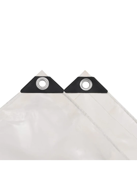 Tentas, baltas, 650 g/m², 2,5x3,5 m