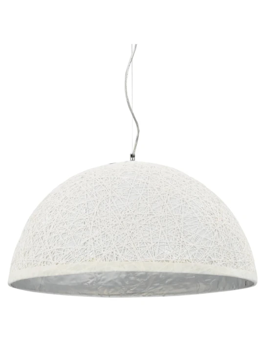 Pakabinamas šviestuvas, balta ir sidabro, 50cm skersmens, E27