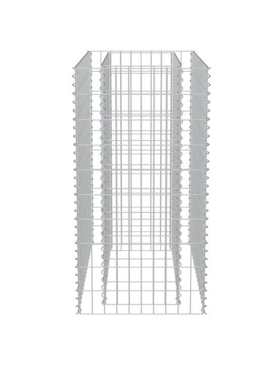 Gabiono vazonas, 90x50x100cm, galvanizuotas plienas, aukštas