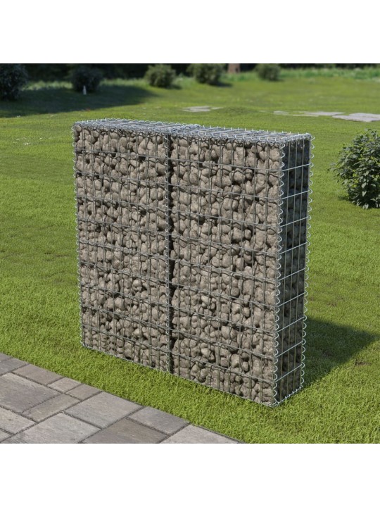 Gabiono siena su dang., galvanizuotas plienas, 100x20x100cm