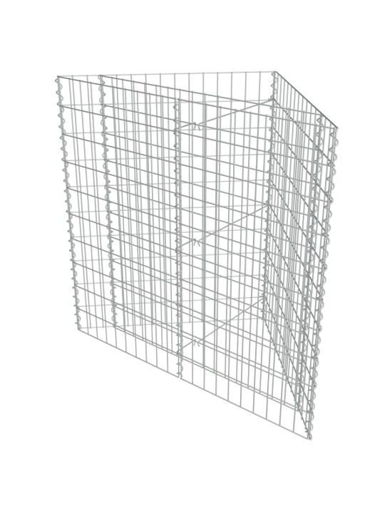 Gabiono vazonas, galvanizuotas plienas, 75x75x50cm, aukštas